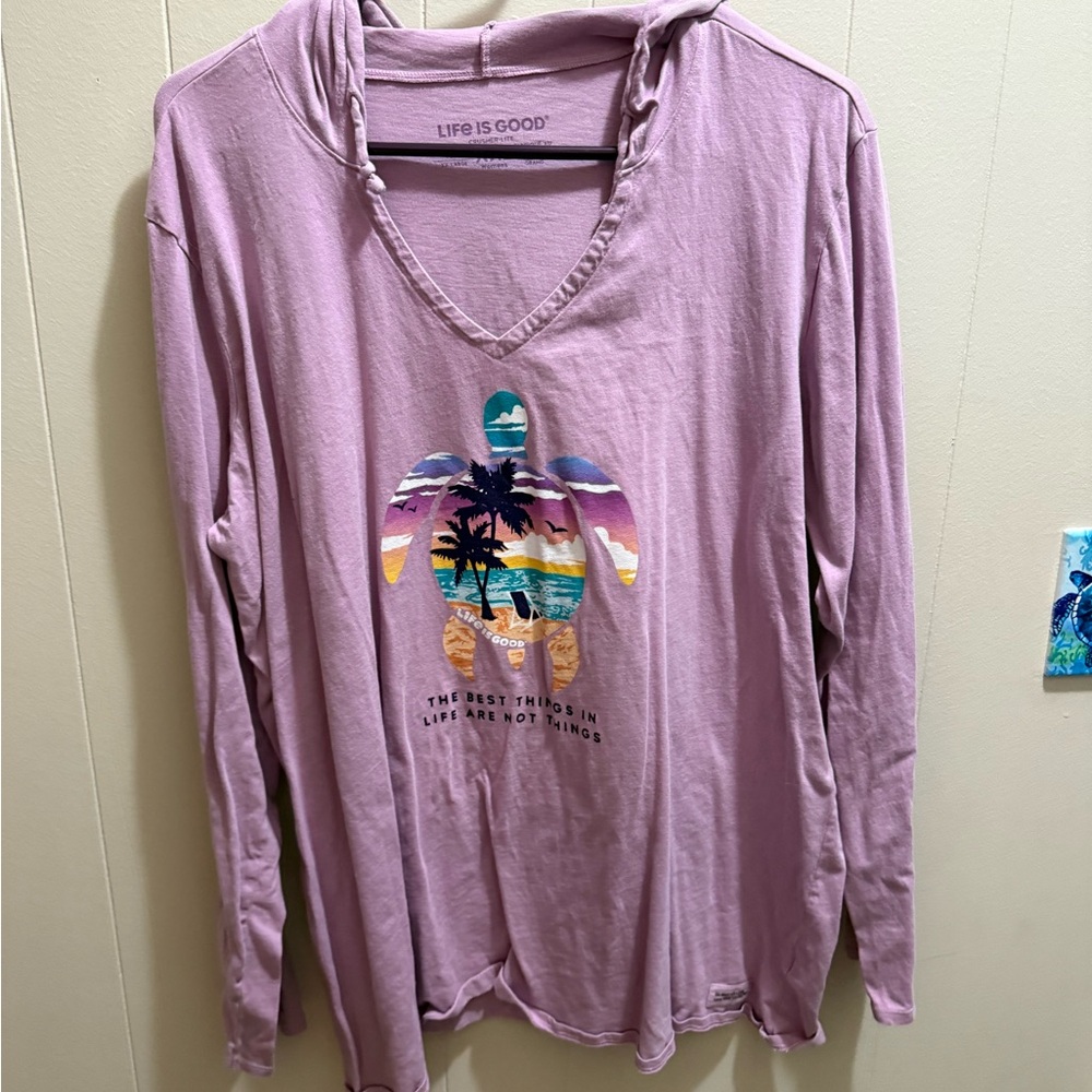 Life Is Good Lavender Women's Hoodie